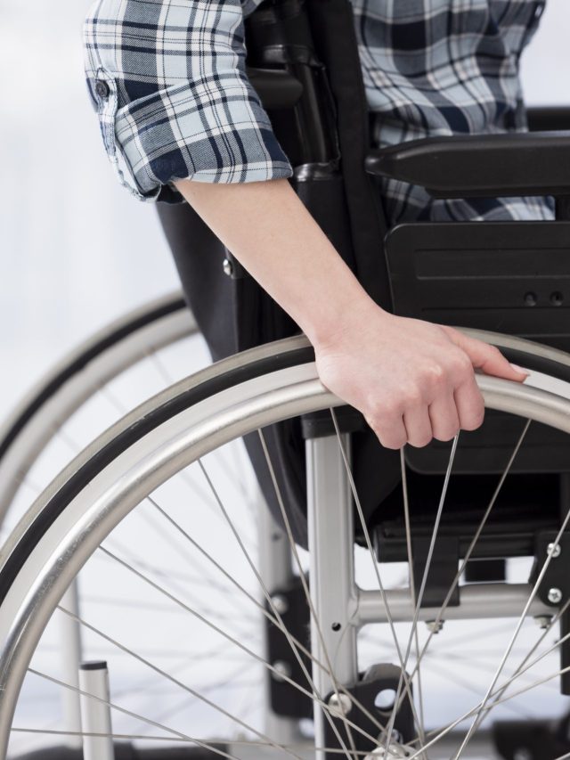 close-up-invalid-person-wheelchair